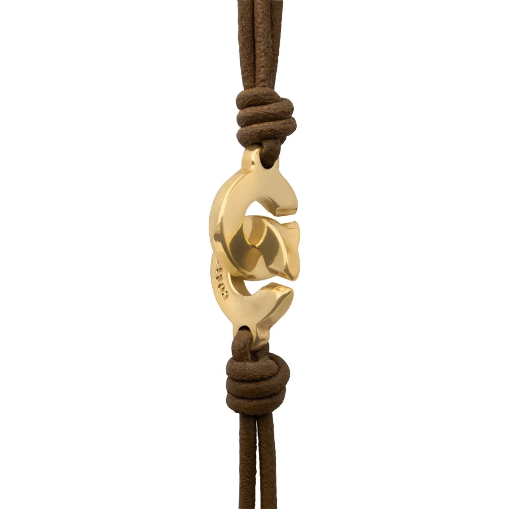Collar choker de piel natural de borrego, con semillas y perlas en baño de oro de 22K - Joyería y bisutería fina