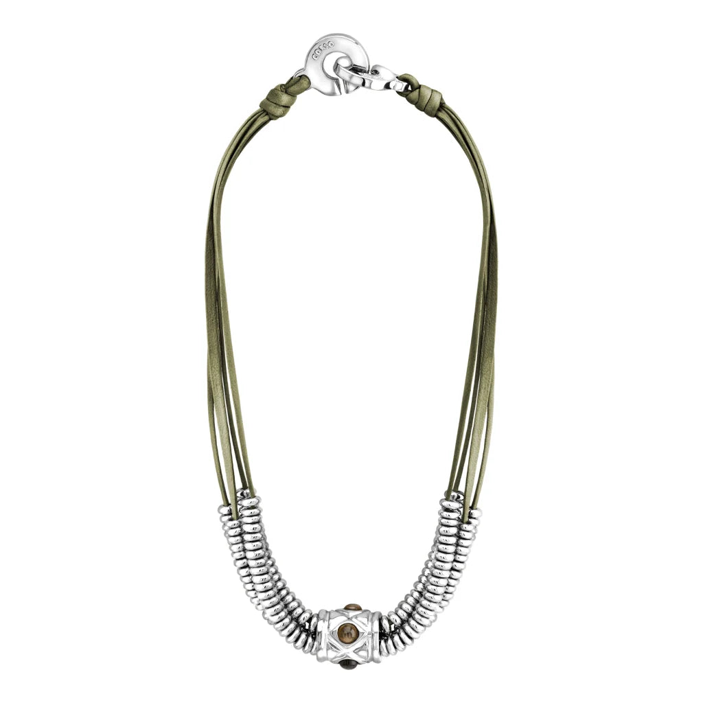 Collar Baño de Oro 22K o rodio, piedra central geométrica, Piedras pirita facetadas - Joyería y bisutería fina