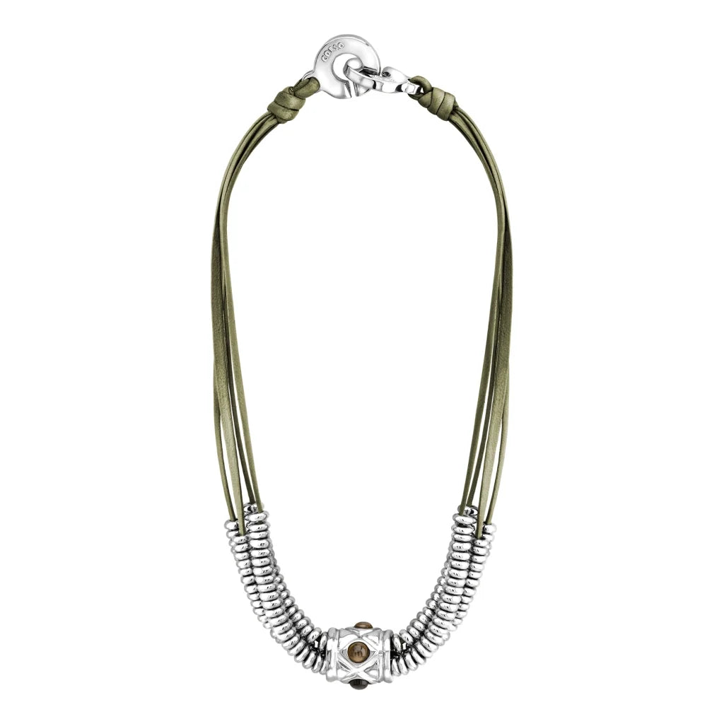 Collar Baño de Oro 22K o rodio, piedra central geométrica, Piedras pirita facetadas - Joyería y bisutería fina