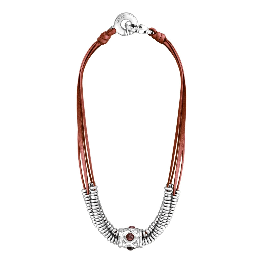 Collar Baño de Oro 22K o rodio, piedra central geométrica, Piedras pirita facetadas - Joyería y bisutería fina
