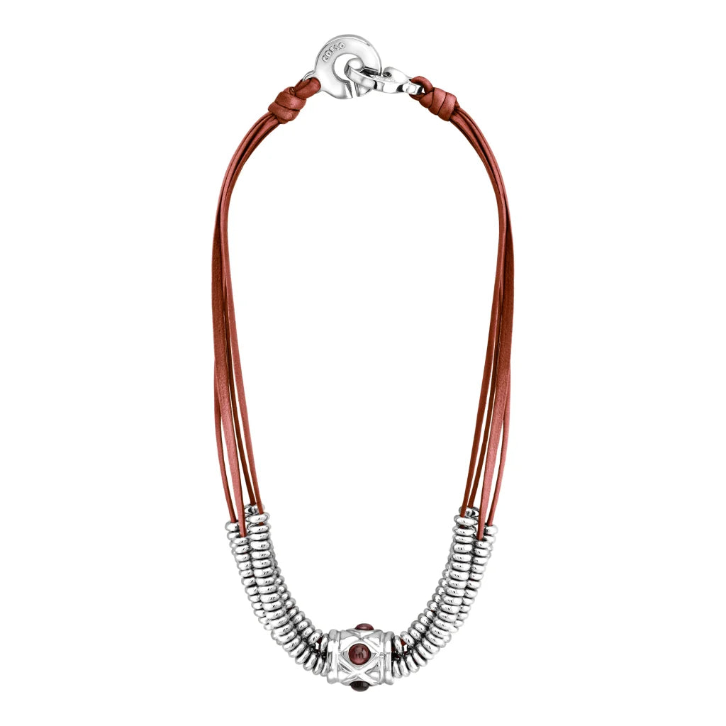 Collar Baño de Oro 22K o rodio, piedra central geométrica, Piedras pirita facetadas - Joyería y bisutería fina