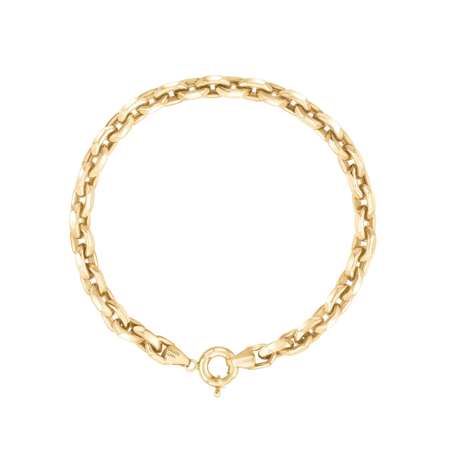 Gold Link Bracelet 14k