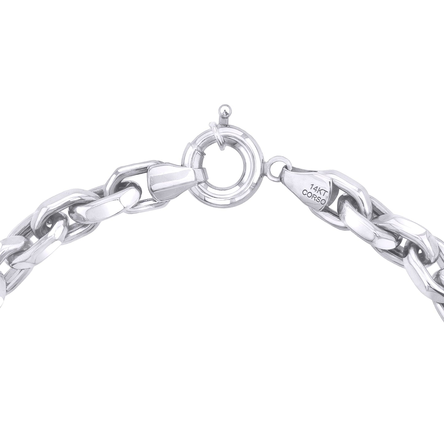 White Gold Link Bracelet 14k