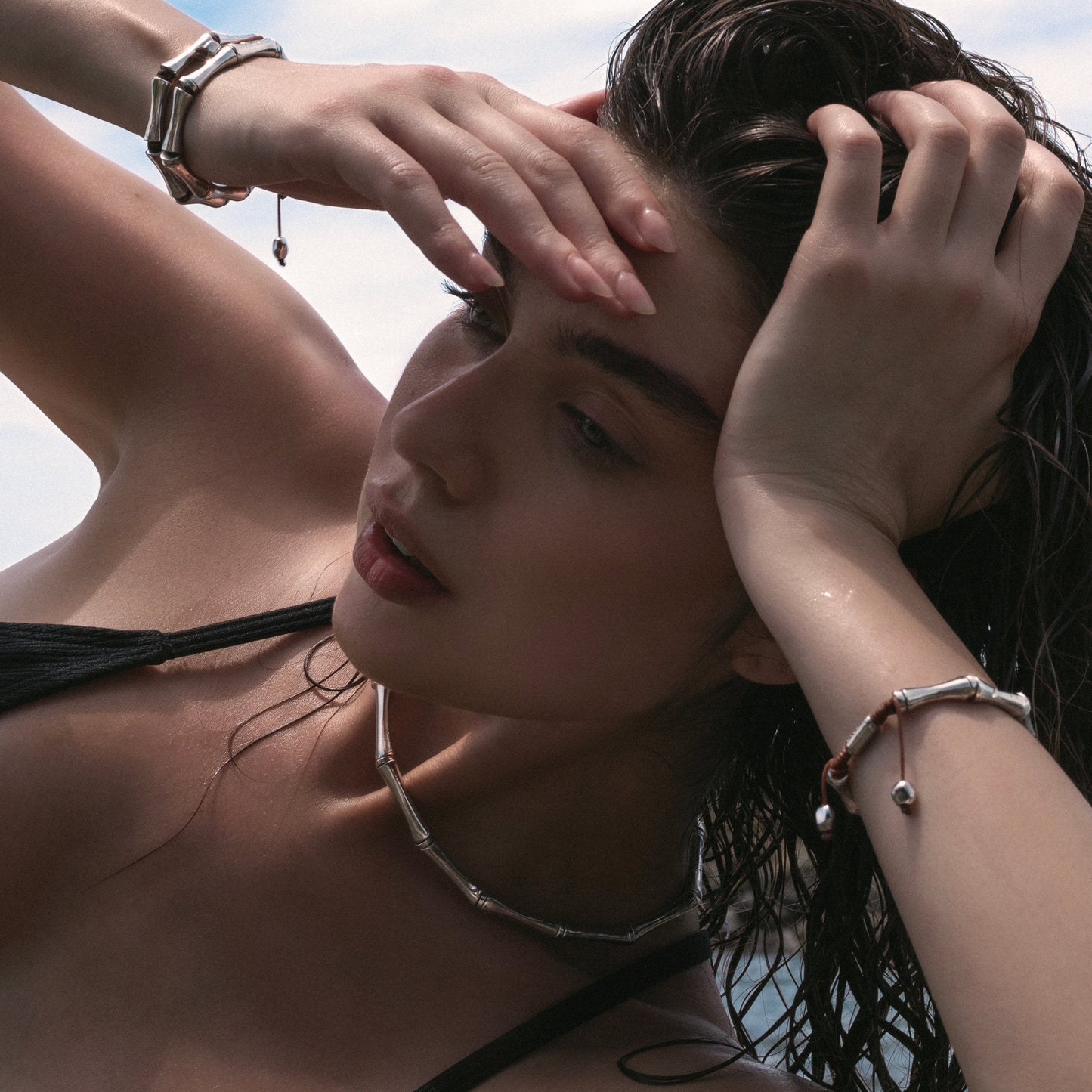 Bamboo Bracelet Silver