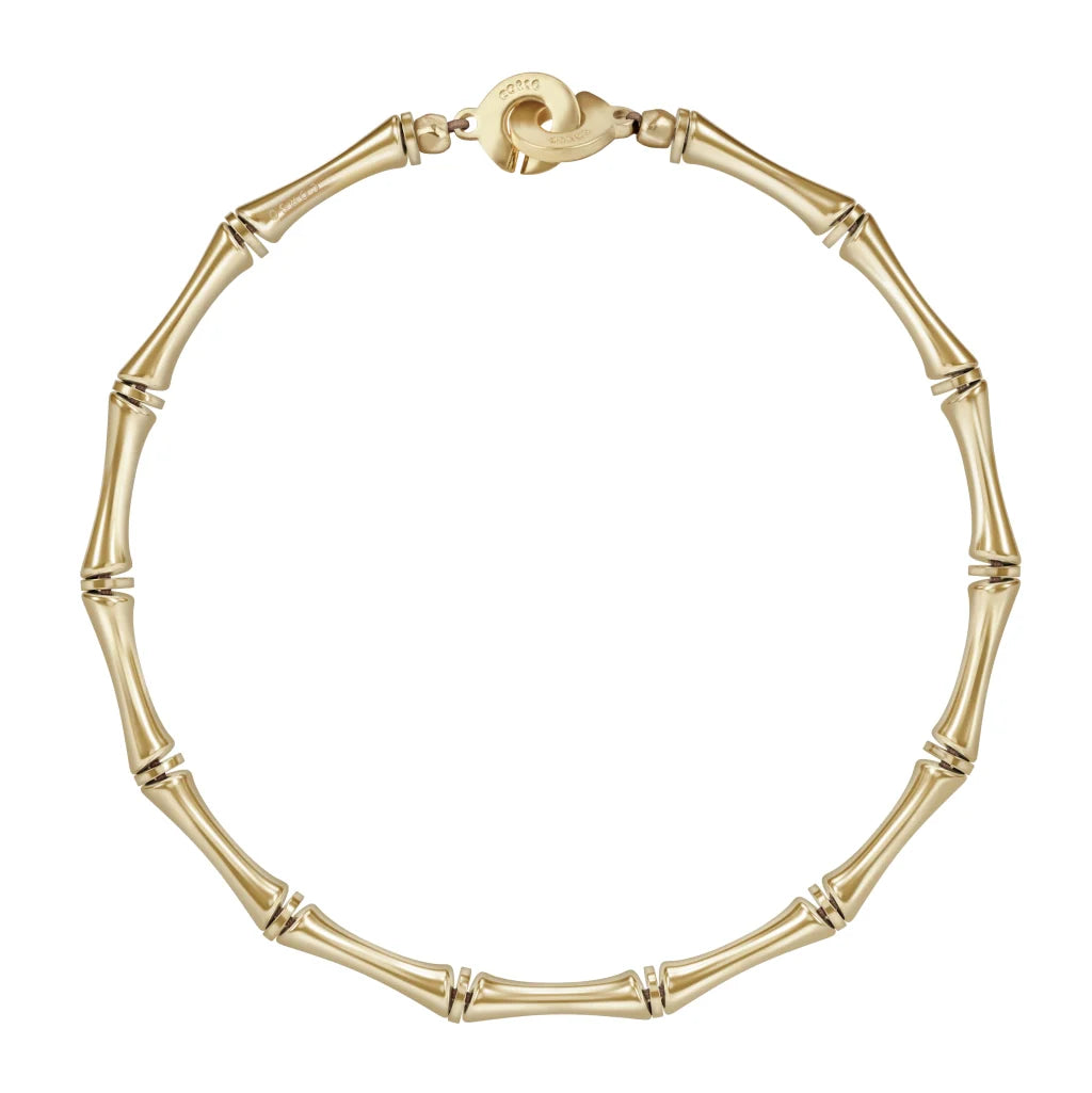 Choker Bañado en Oro 22K, Cuentas tubulares - Joyería y bisutería fina