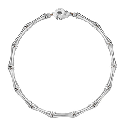 Choker Bañado en Rodio, Cuentas tubulares - Joyería y bisutería fina