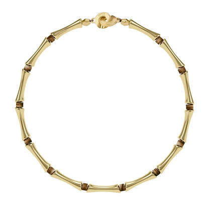 Choker Bañado en oro de 22K, Piedras, Cuentas tubulares - Joyería y bisutería fina
