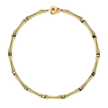 Choker Bañado en oro de 22K, Piedras, Cuentas tubulares - Joyería y bisutería fina
