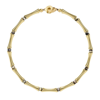 Choker Bañado en oro de 22K, Piedras, Cuentas tubulares - Joyería y bisutería fina