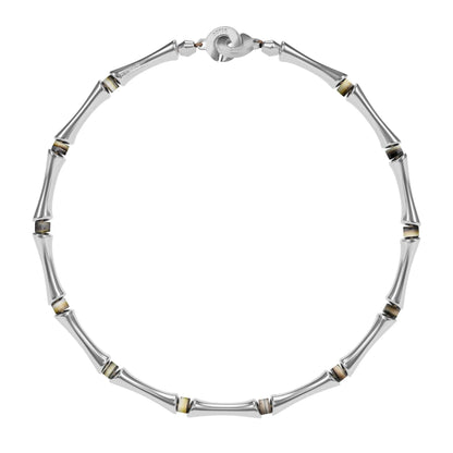 Choker Bañado en Rodio, Piedras, Cuentas tubulares - Joyería y bisutería fina