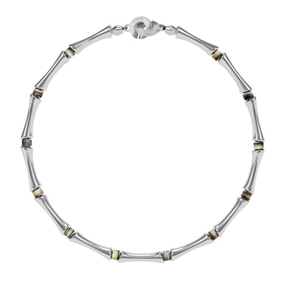 Choker Bañado en Rodio, Piedras, Cuentas tubulares - Joyería y bisutería fina