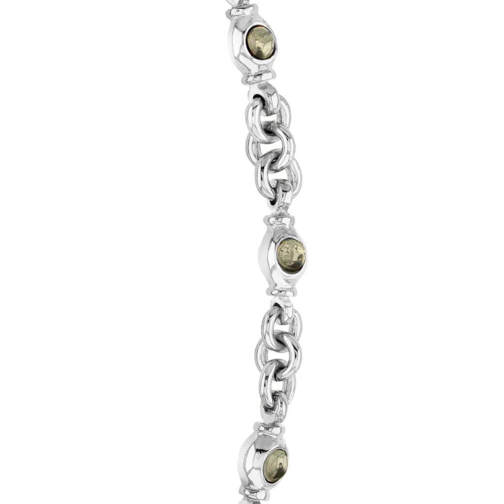 Ponza Pirita Silver Choker