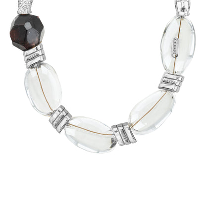 Biwa Granate Silver Choker