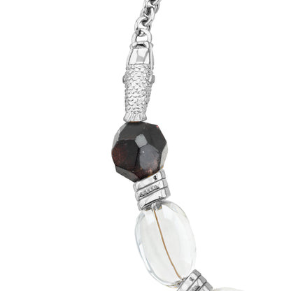 Biwa Granate Silver Choker