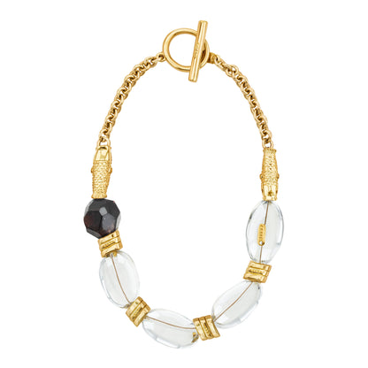 Biwa Granate Gold Choker