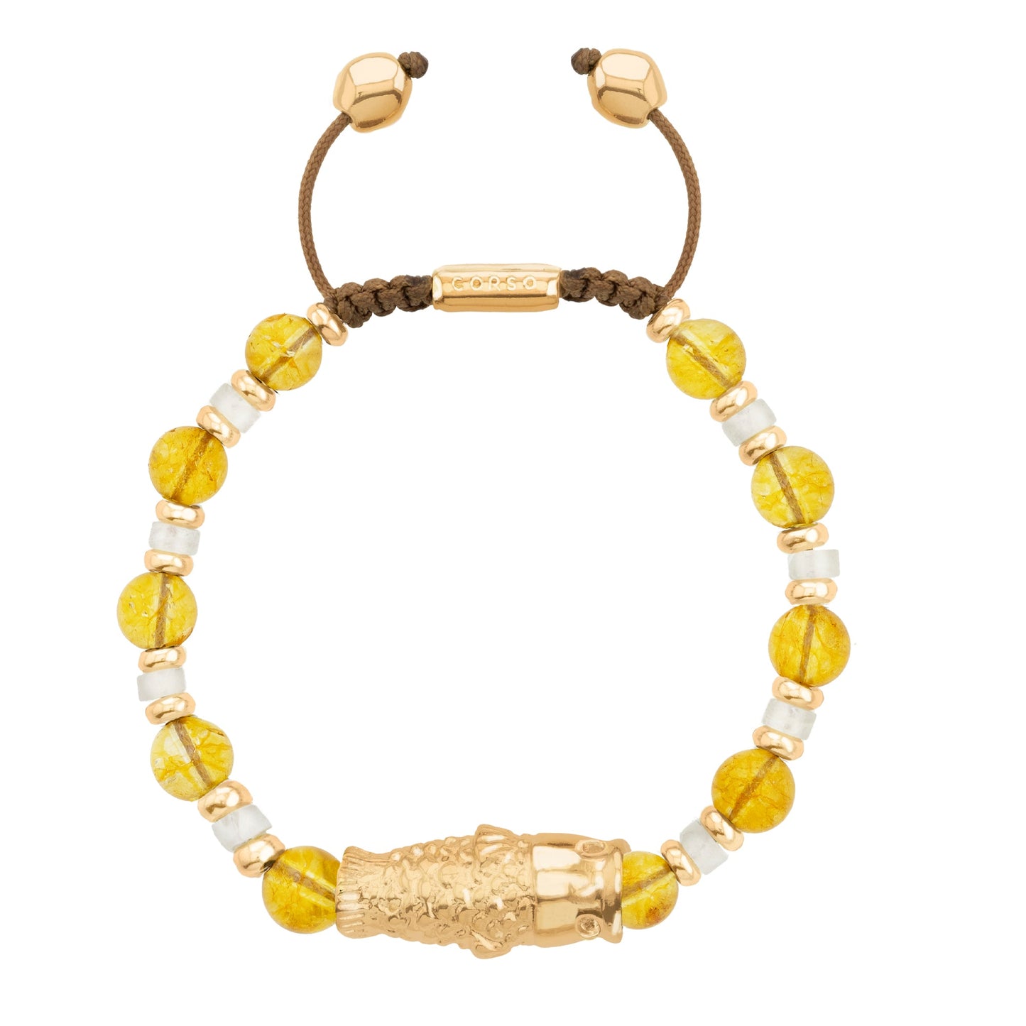 Kuma Citrino Gold Bracelet