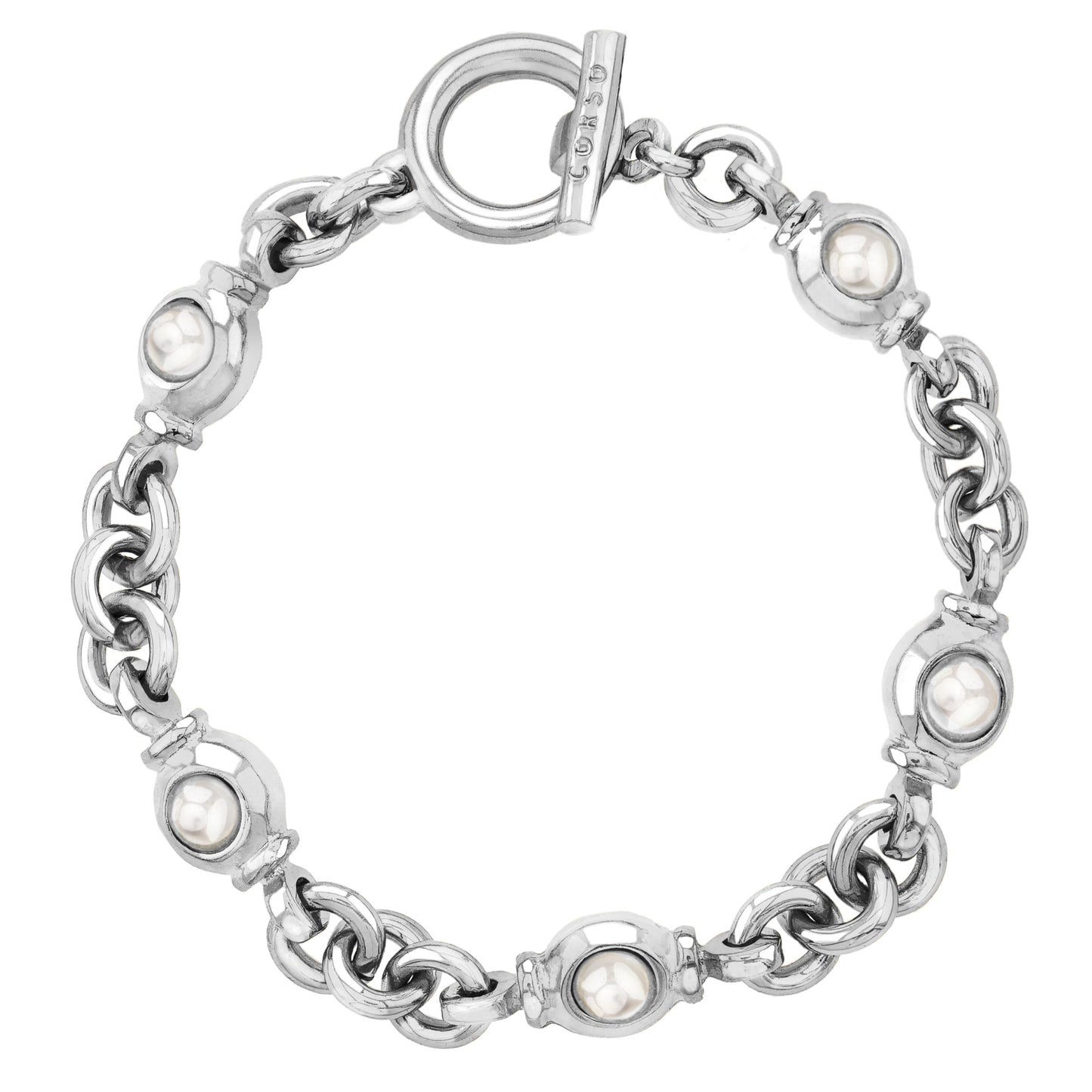 Ponza Perla Blanca Silver Bracelet