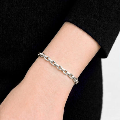 White Gold Link Bracelet 14k