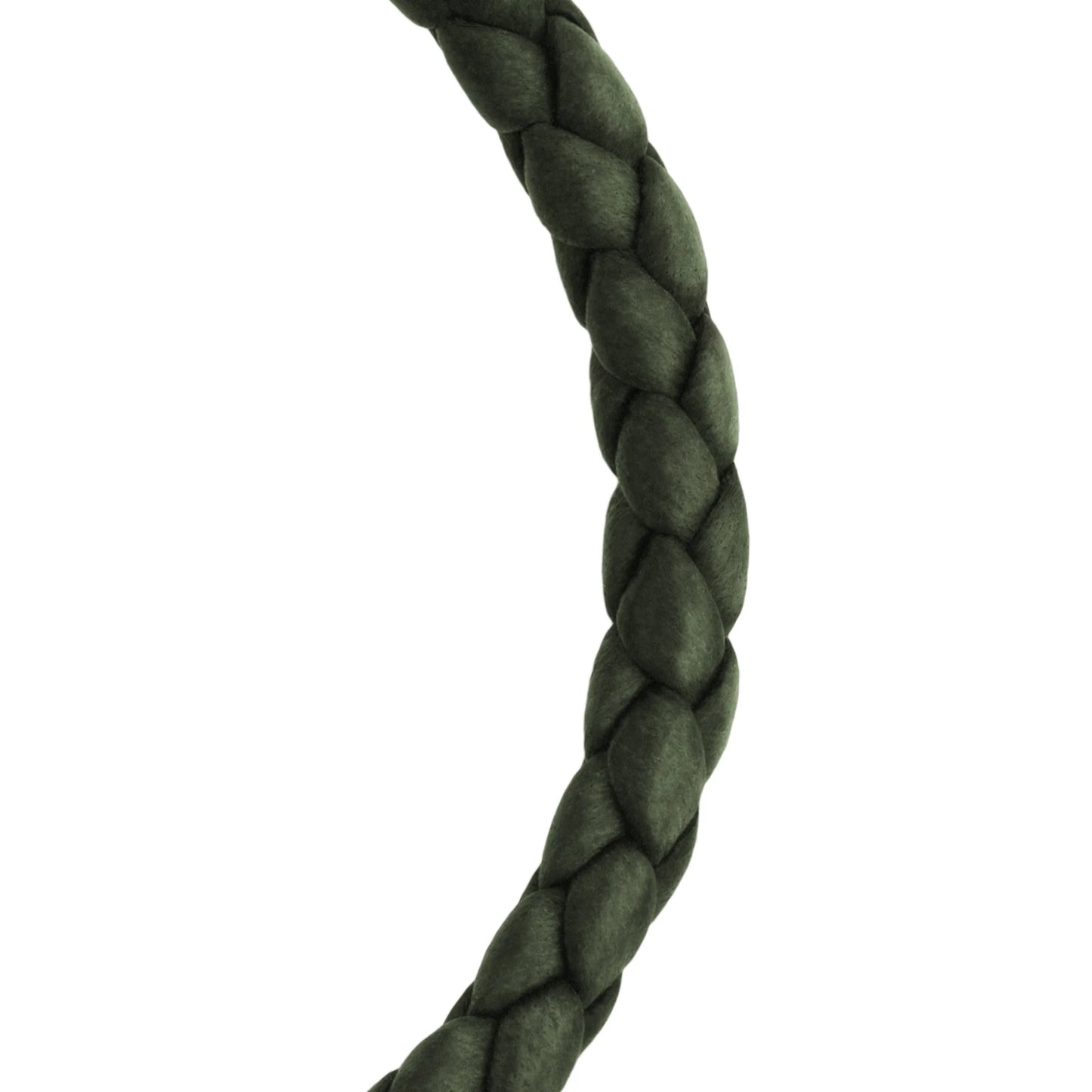 Pulsera en baño de Oro 22K, Piel natural de Borrego, Trenzado - Joyería y bisutería fina