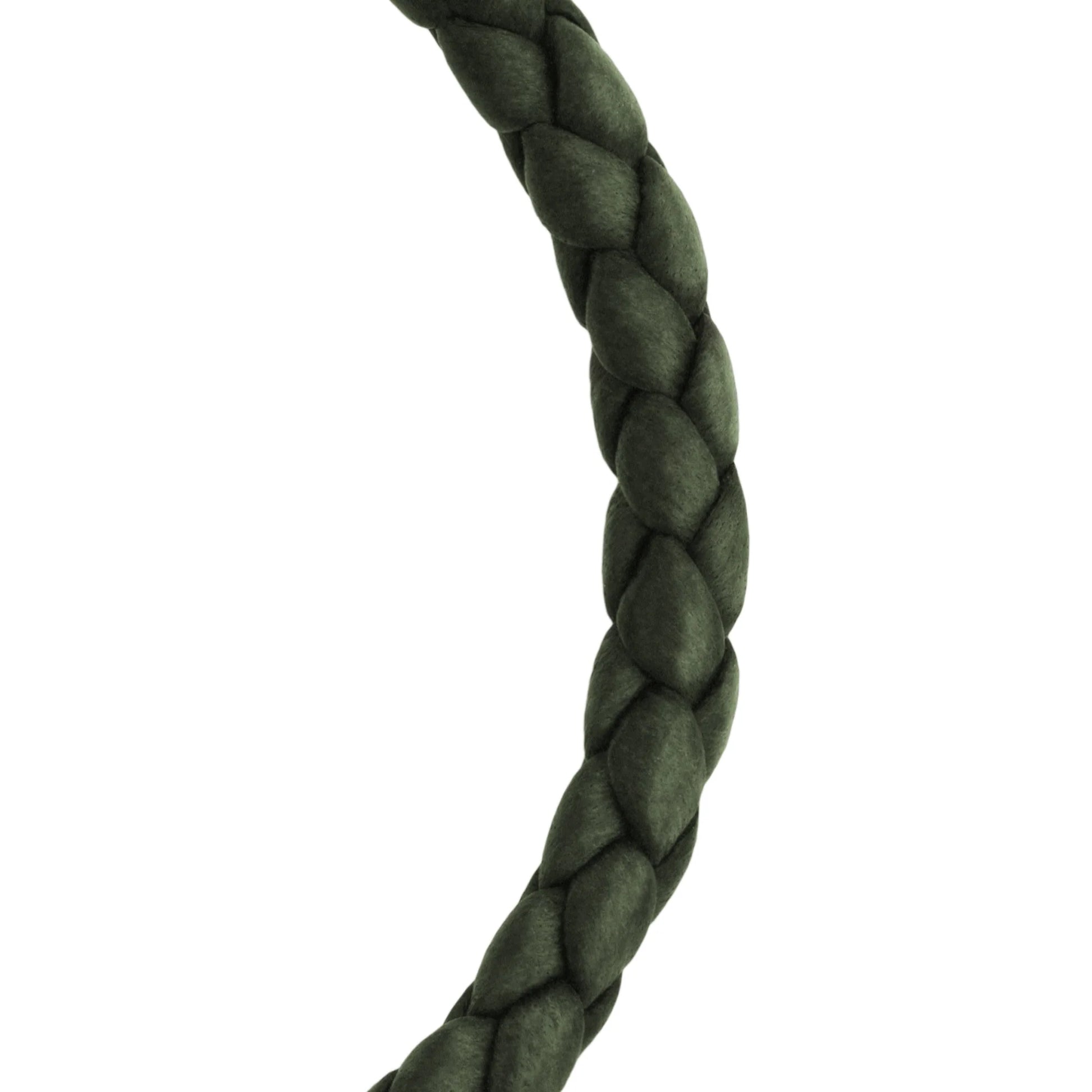 Pulsera en baño de Oro 22K, Piel natural de Borrego, Trenzado - Joyería y bisutería fina