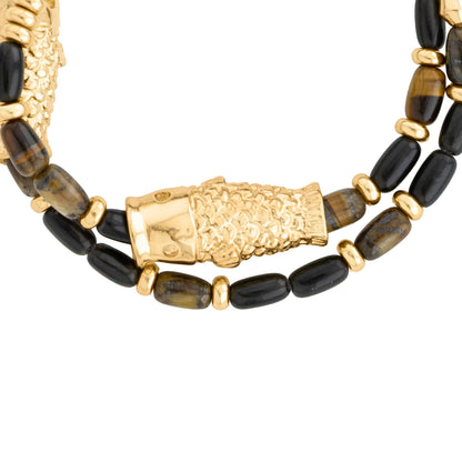 Mar de Suo Onix Gold Bracelet