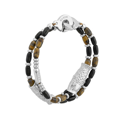 Mar de Suo Ónix Silver Bracelet