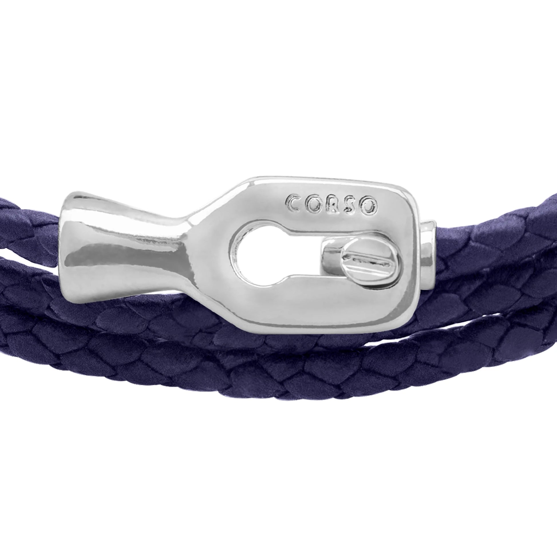 Pulsera baño de Rodio, Piel de borrego - Joyería y bisutería fina