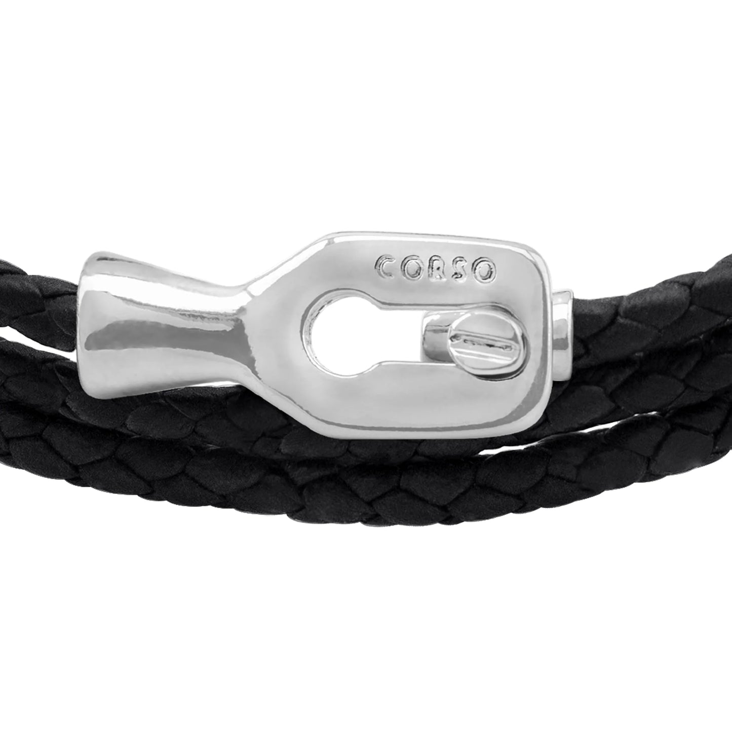 Pulsera baño de Rodio, Piel de borrego - Joyería y bisutería fina
