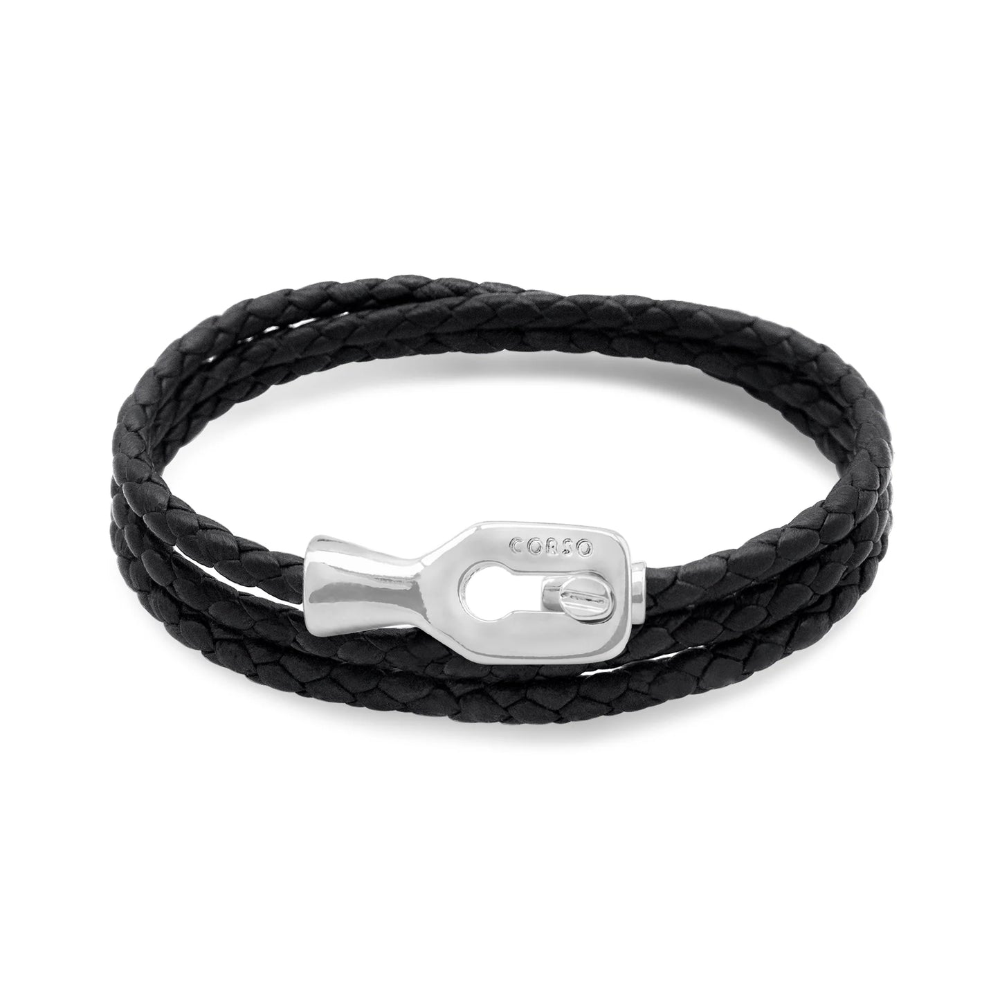 Pulsera baño de Rodio, Piel de borrego - Joyería y bisutería fina