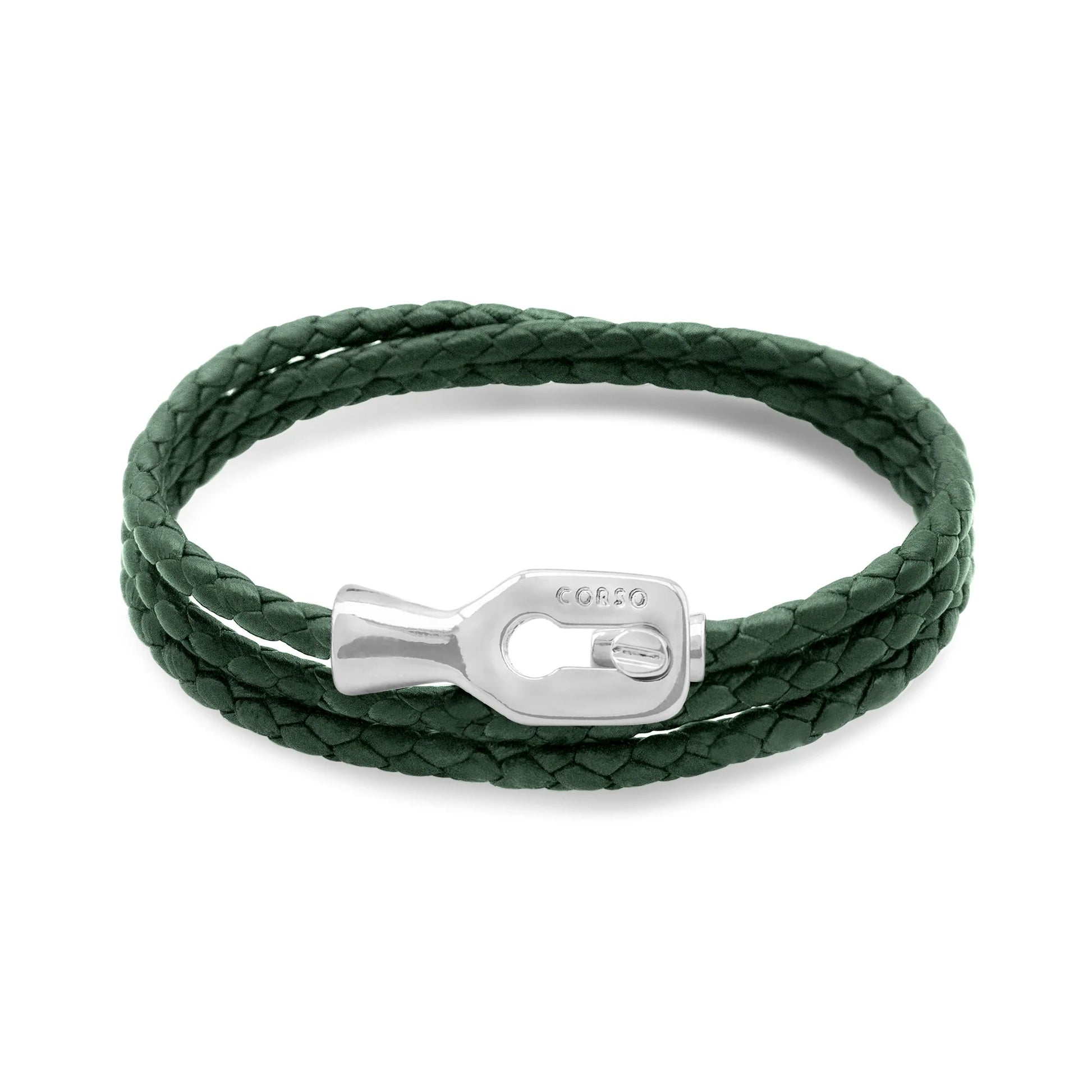Pulsera baño de Rodio, Piel de borrego - Joyería y bisutería fina