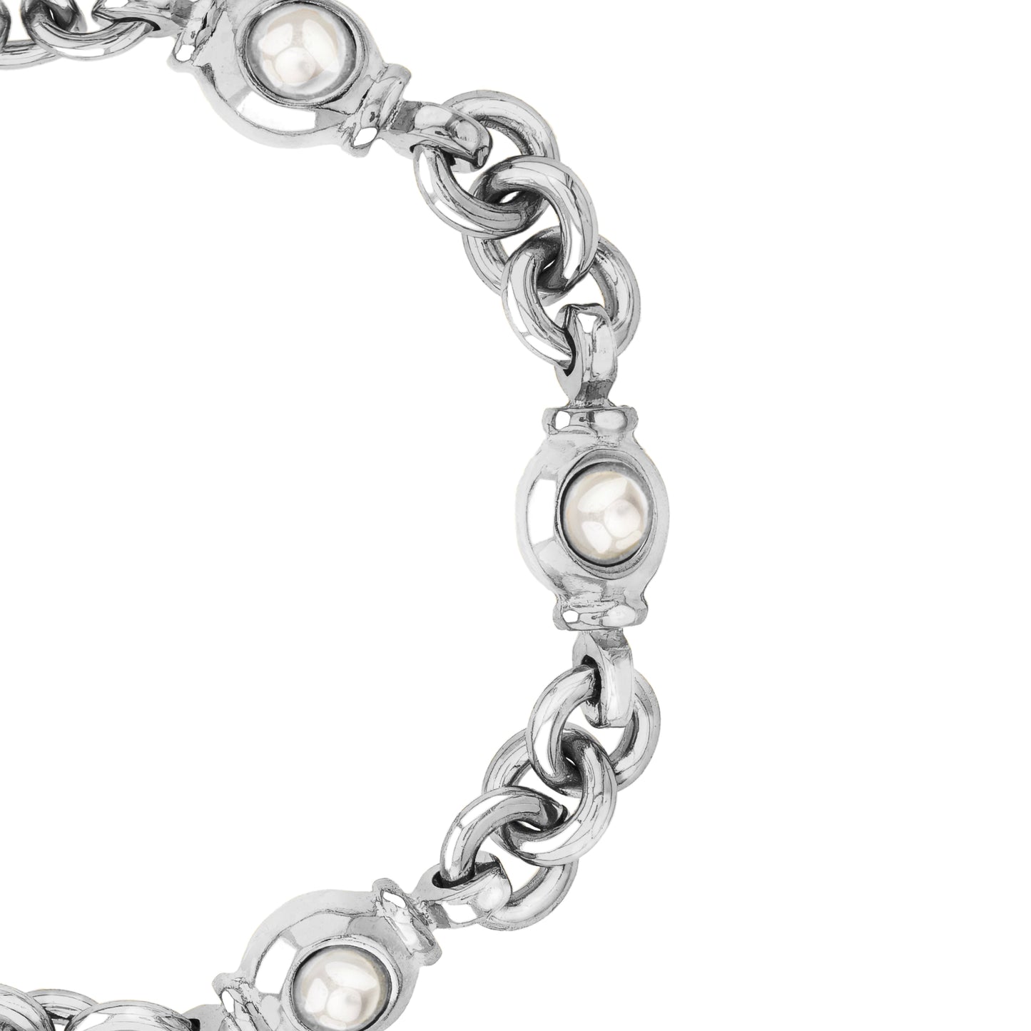 Ponza Perla Blanca Silver Bracelet