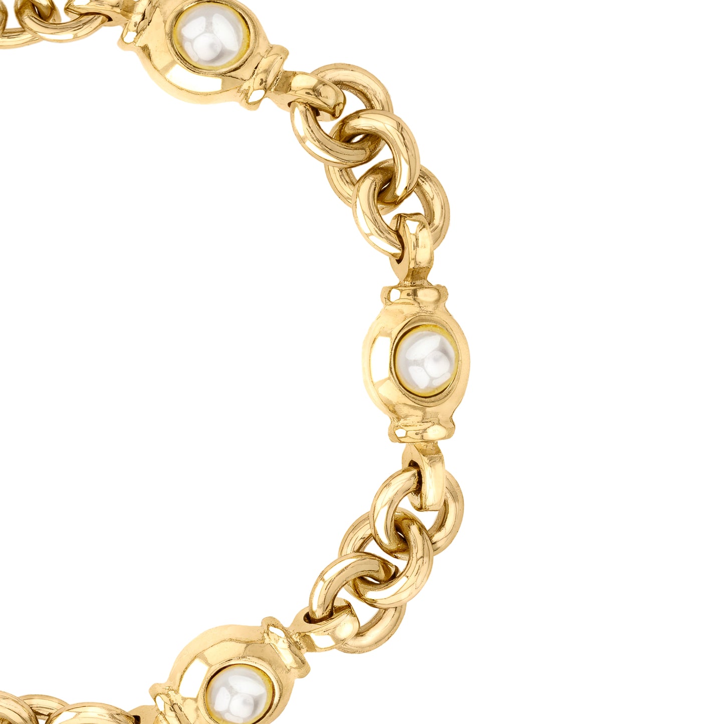 Ponza Perla Blanca Gold Bracelet