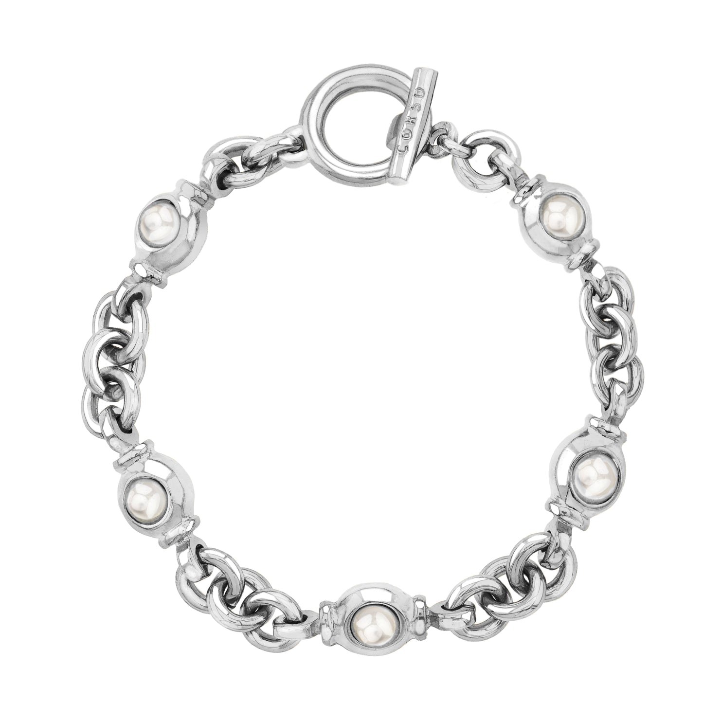 Ponza Perla Blanca Silver Bracelet