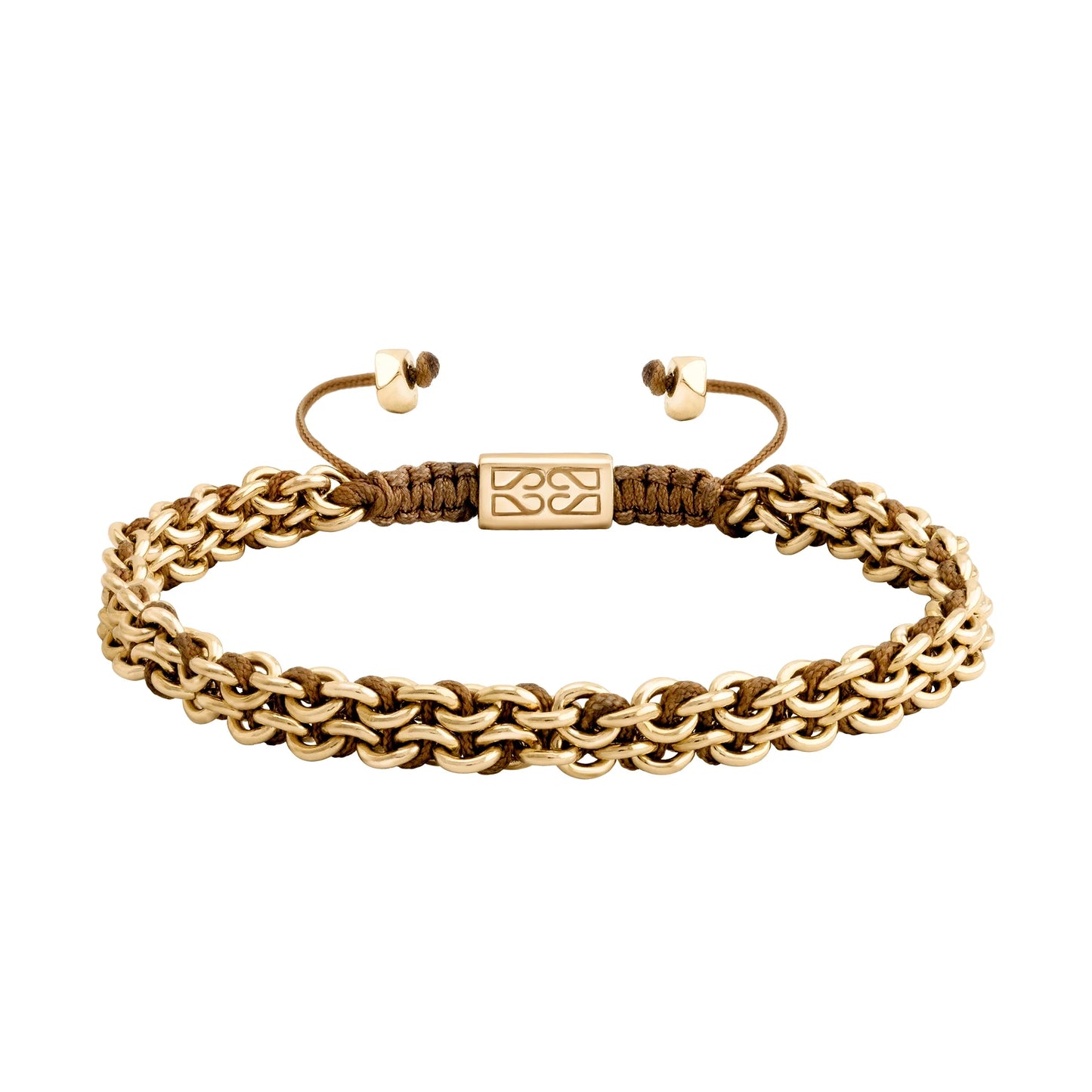 Pulsera Milán Oro 14k Hilo de seda trenzada - Joyería y bisutería fina