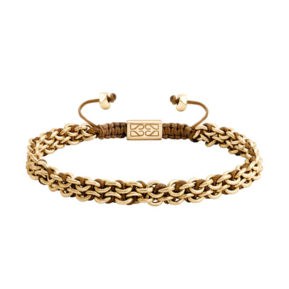 Pulsera Milán Oro 14k Hilo de seda trenzada - Joyería y bisutería fina