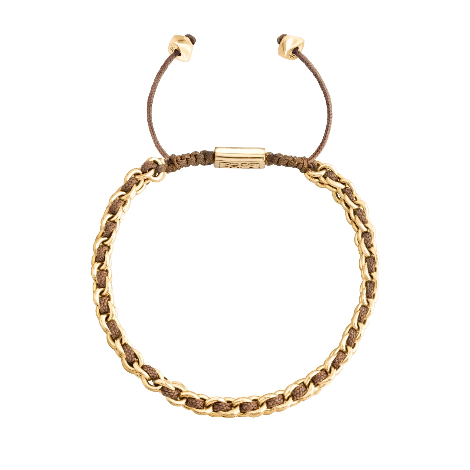 Pulsera Milán Oro 14k Hilo de seda trenzada - Joyería y bisutería fina