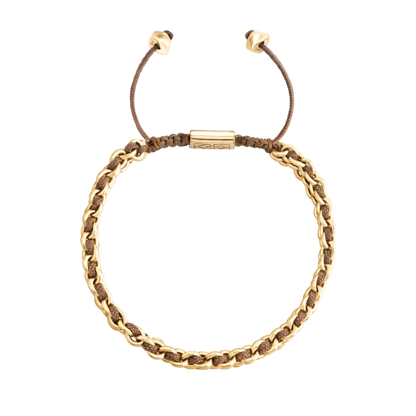Pulsera Milán Oro 14k Hilo de seda trenzada - Joyería y bisutería fina