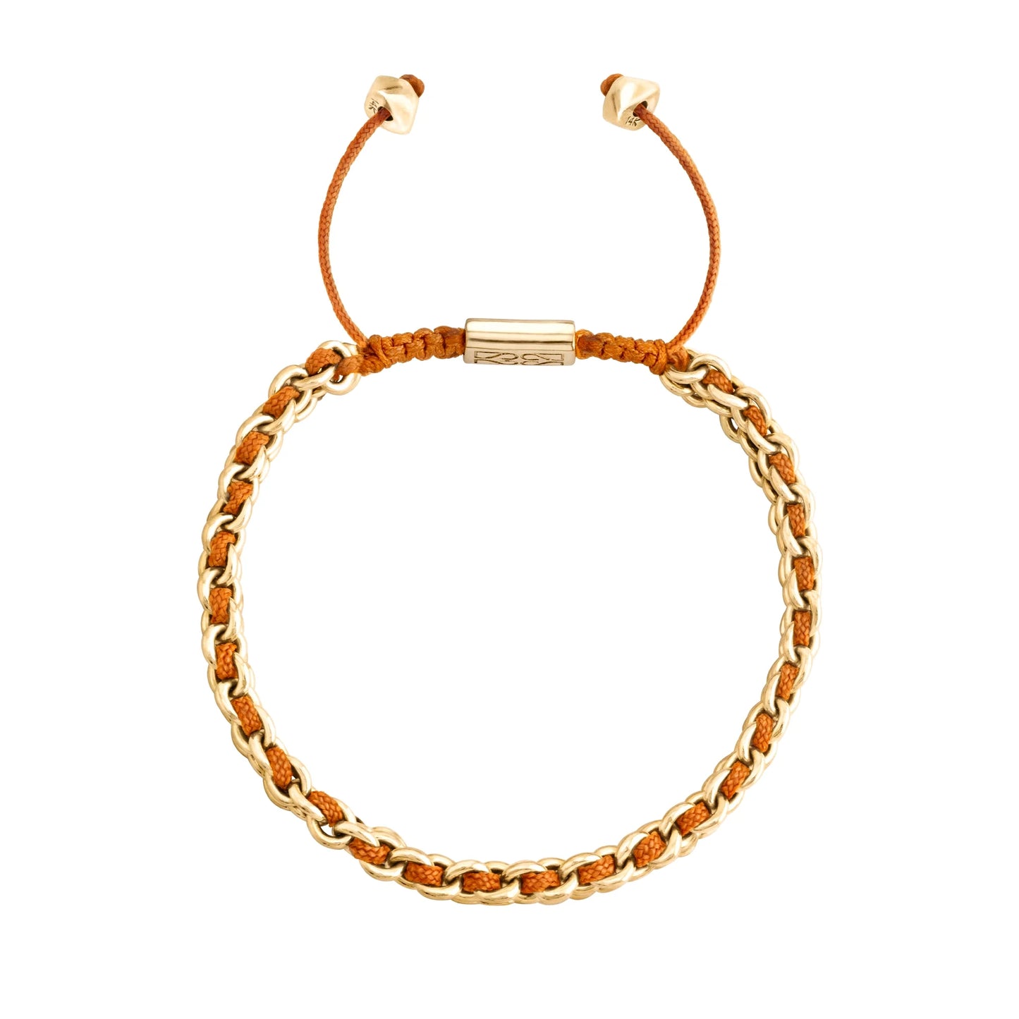 Pulsera Milán Oro 14k Hilo de seda trenzada - Joyería y bisutería fina