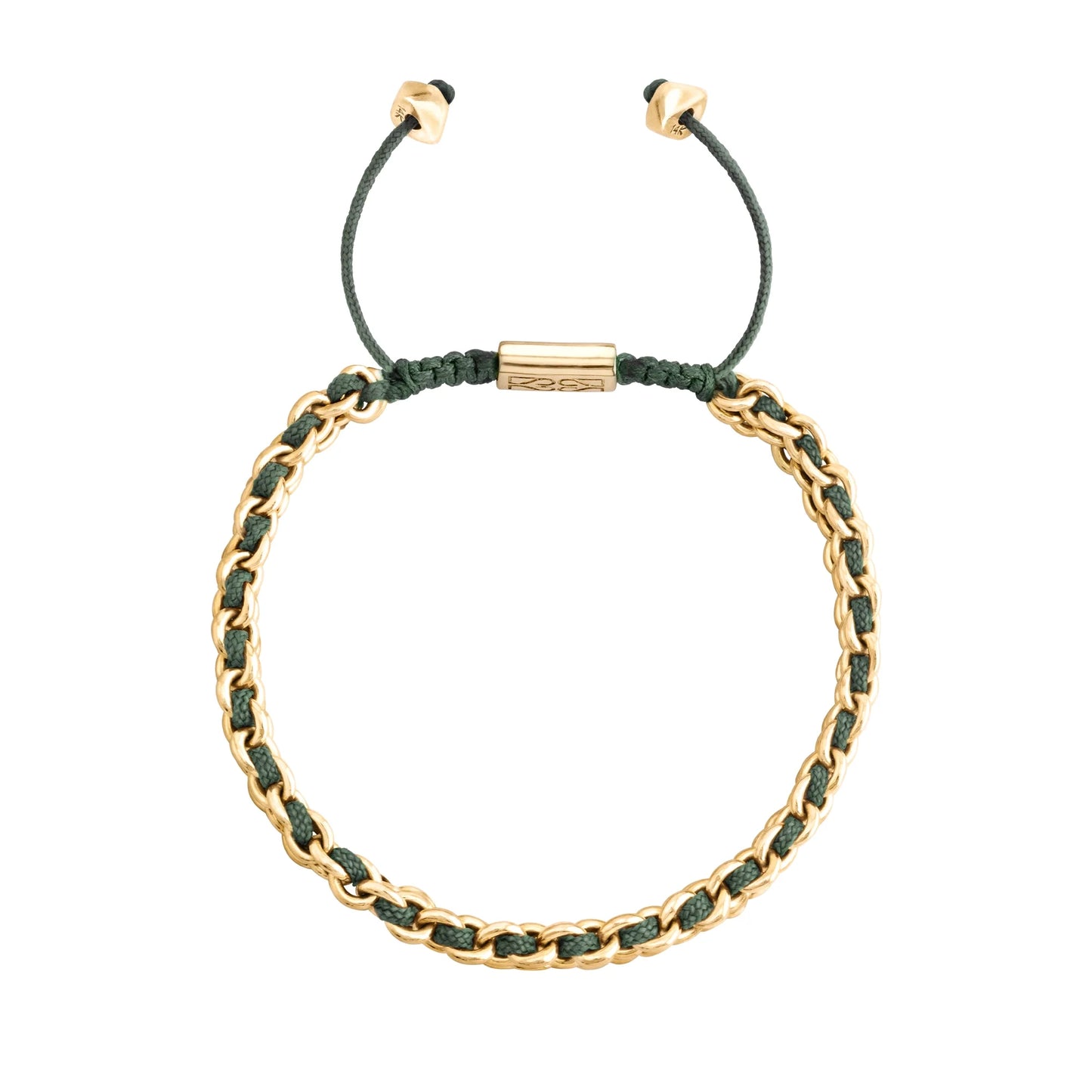 Pulsera Milán Oro 14k Hilo de seda trenzada - Joyería y bisutería fina