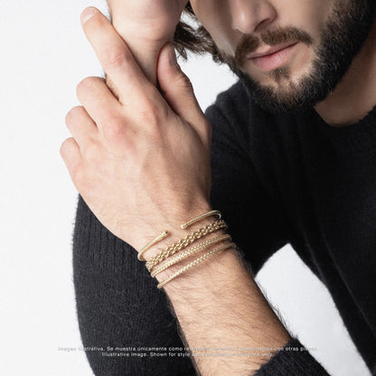 Pulsera Milán Oro 14k Hilo de seda trenzada - Joyería y bisutería fina