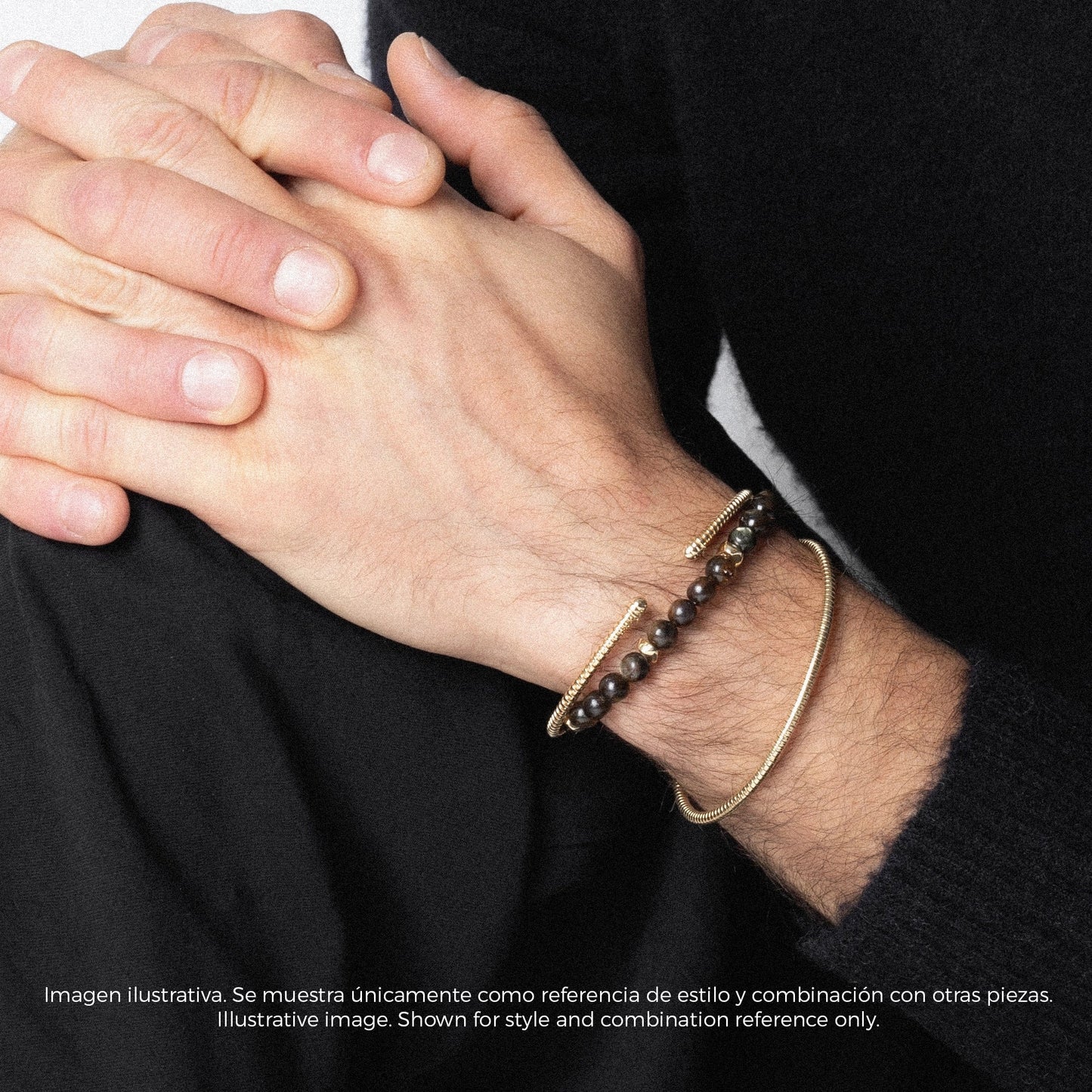 Pulsera Parini Oro 14K, oro blanco, oro rosa trenzada italiana arezzo - Joyería y bisutería fina