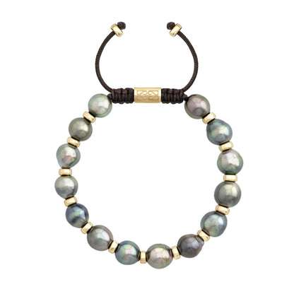 Pulsera Perlas Tahití Oro 14k perlas negras - Joyería y bisutería fina