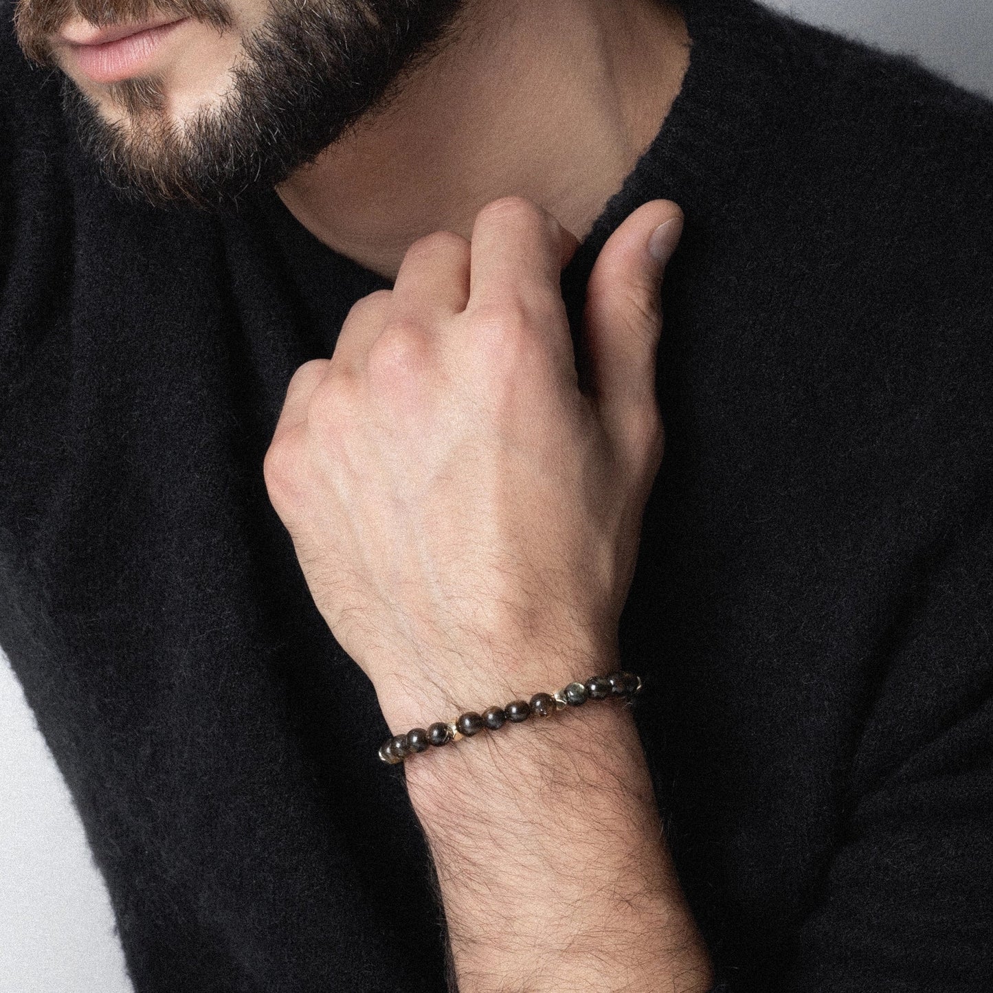 Pulsera Gaya Oro 14k Cuencas golden mica - Joyería y bisutería fina