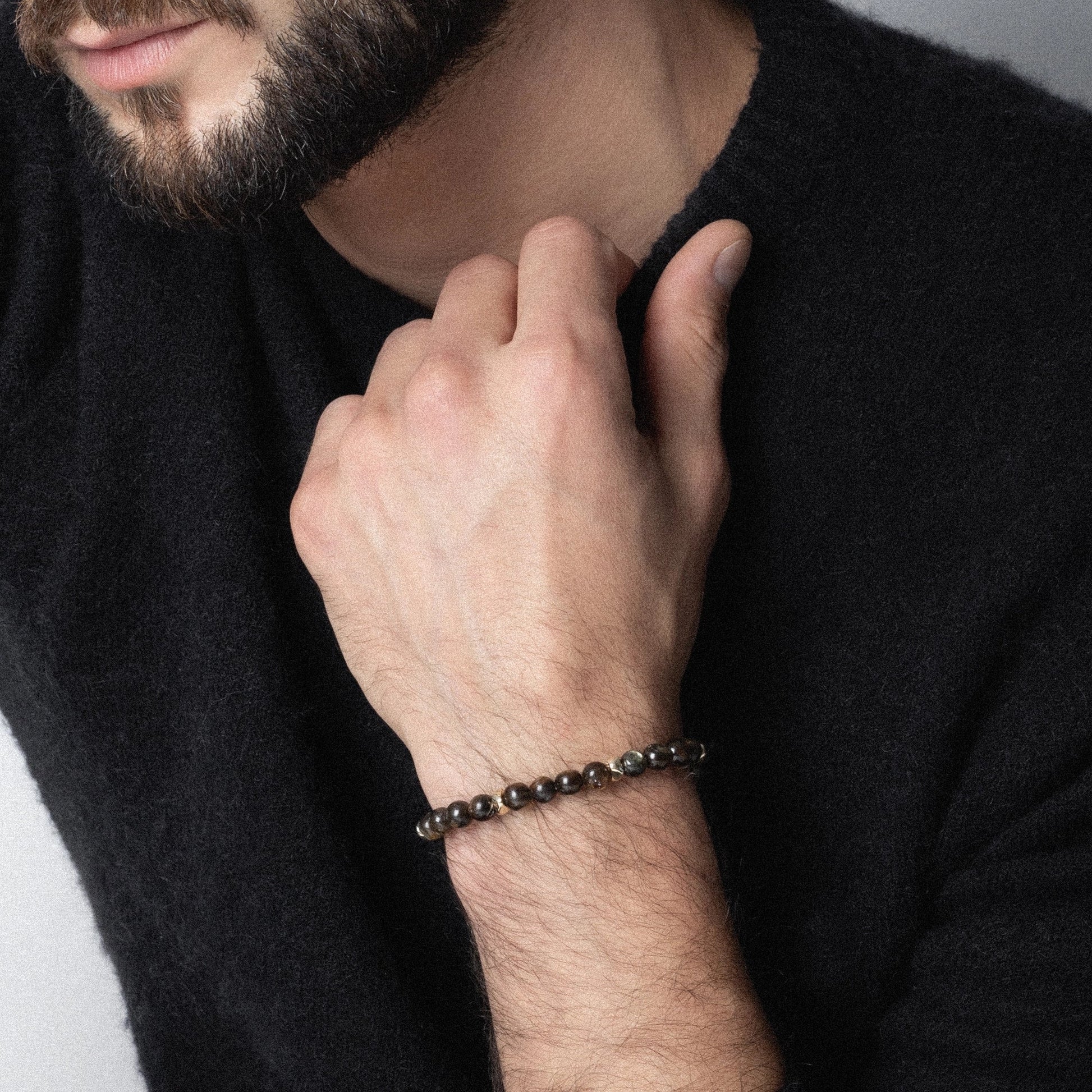 Pulsera Gaya Oro 14k Cuencas golden mica - Joyería y bisutería fina