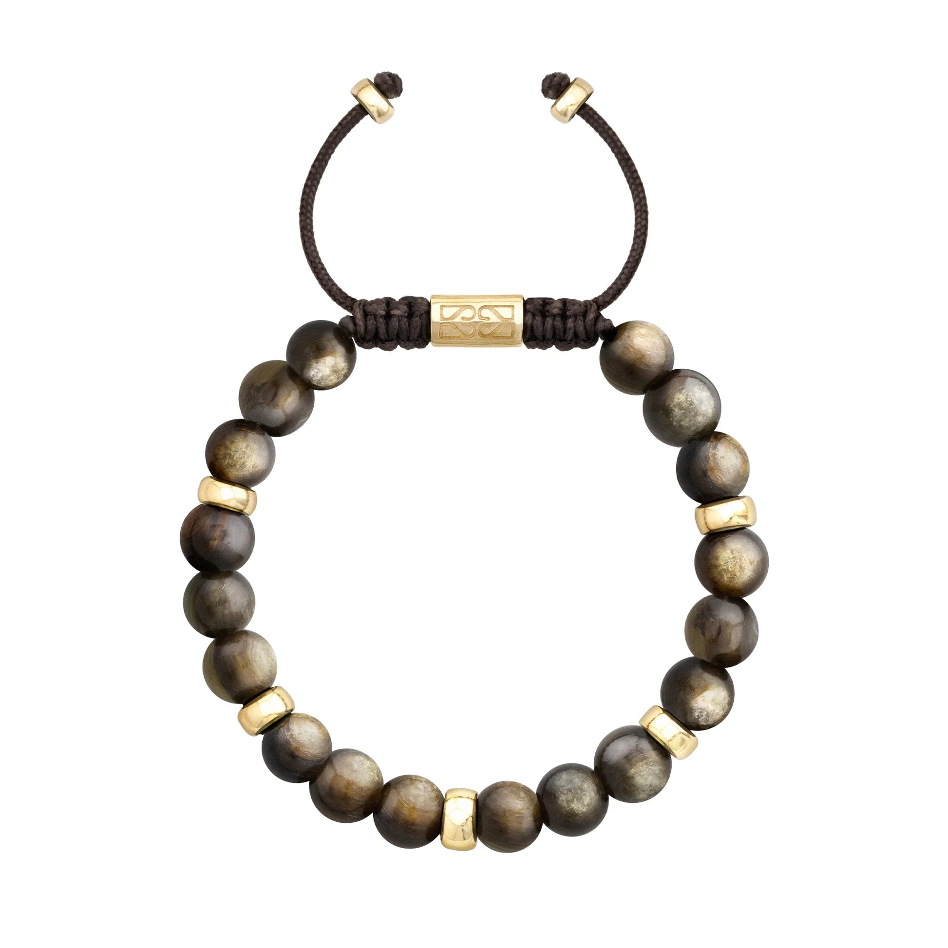 Pulsera Gaya Oro 14k Cuencas golden mica - Joyería y bisutería fina