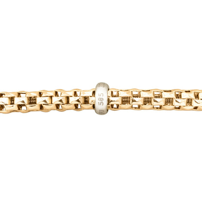 Pulsera Faenza Oro 14k tejida italiana arezzo - Joyería y bisutería fina