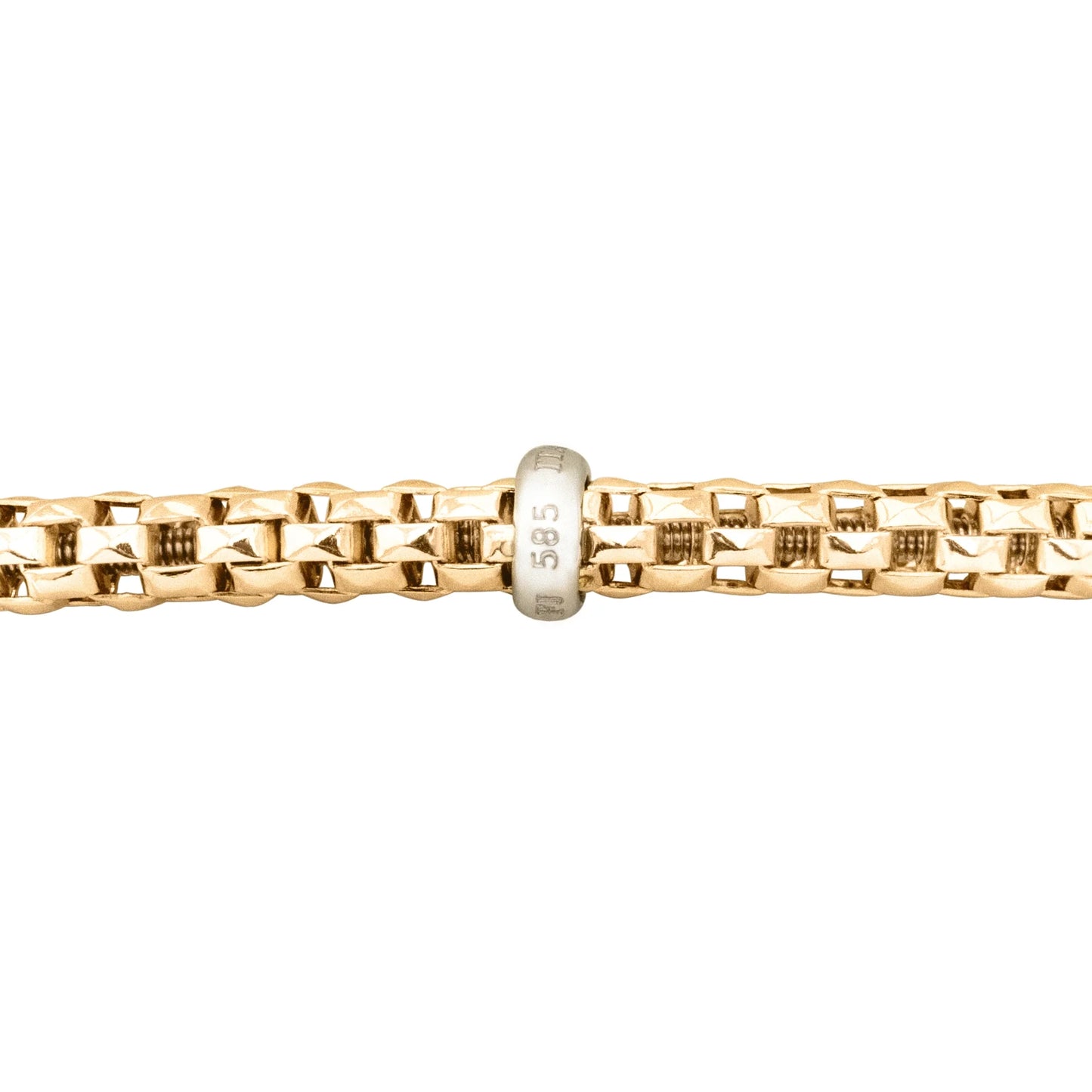 Pulsera Faenza Oro 14k tejida italiana arezzo - Joyería y bisutería fina