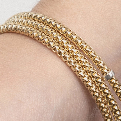 Pulsera Faenza Oro 14k tejida italiana arezzo - Joyería y bisutería fina