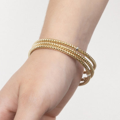 Pulsera Brenna Oro 14K tejida italiana arezzo - Joyería y bisutería fina