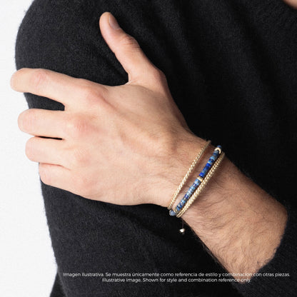 Pulsera Trento Oro 14K oro blanco oro rosa trenzada italiana arezzo - Joyería y bisutería fina